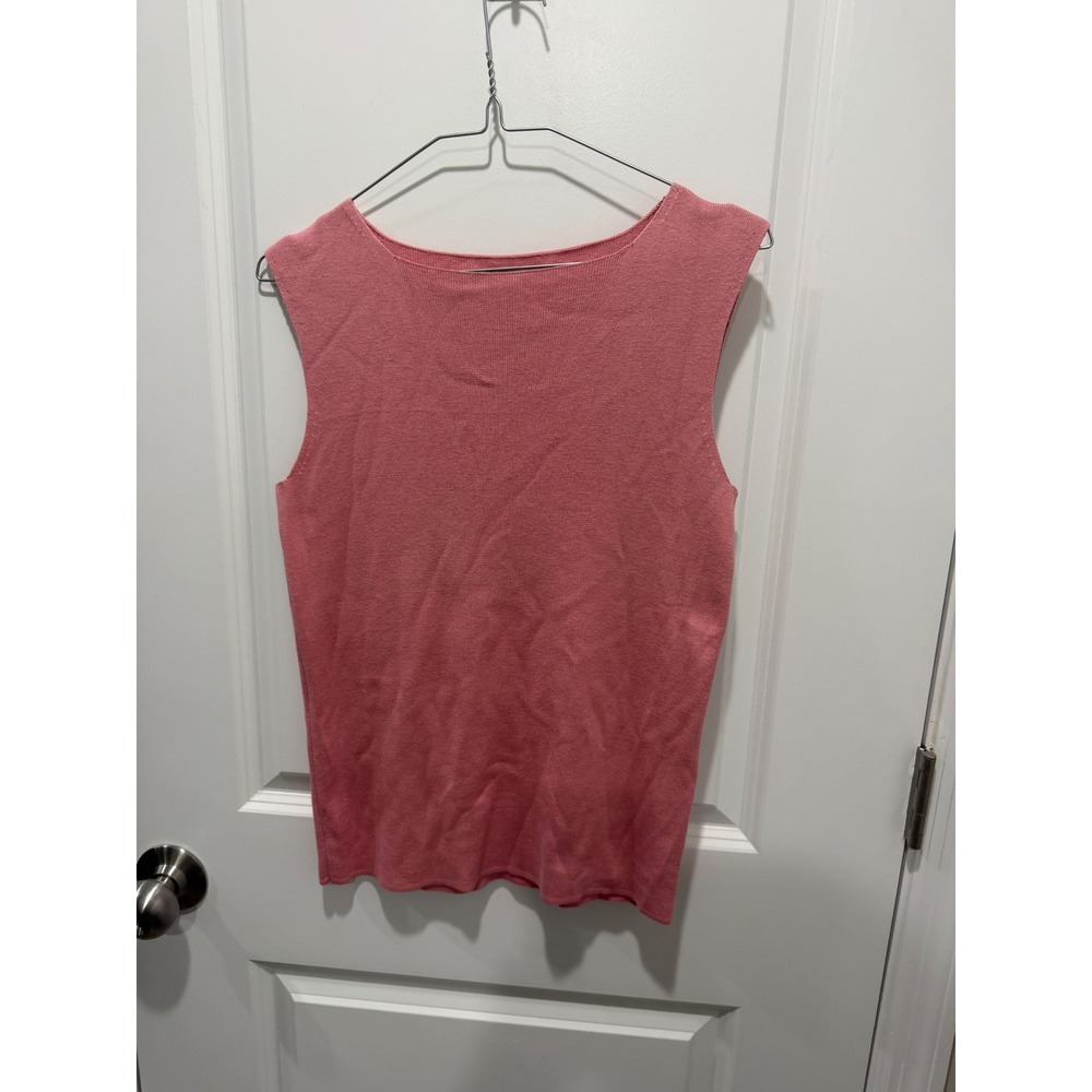 Appleseed's Womens Knit Shell Silk Cotton Pink Size S